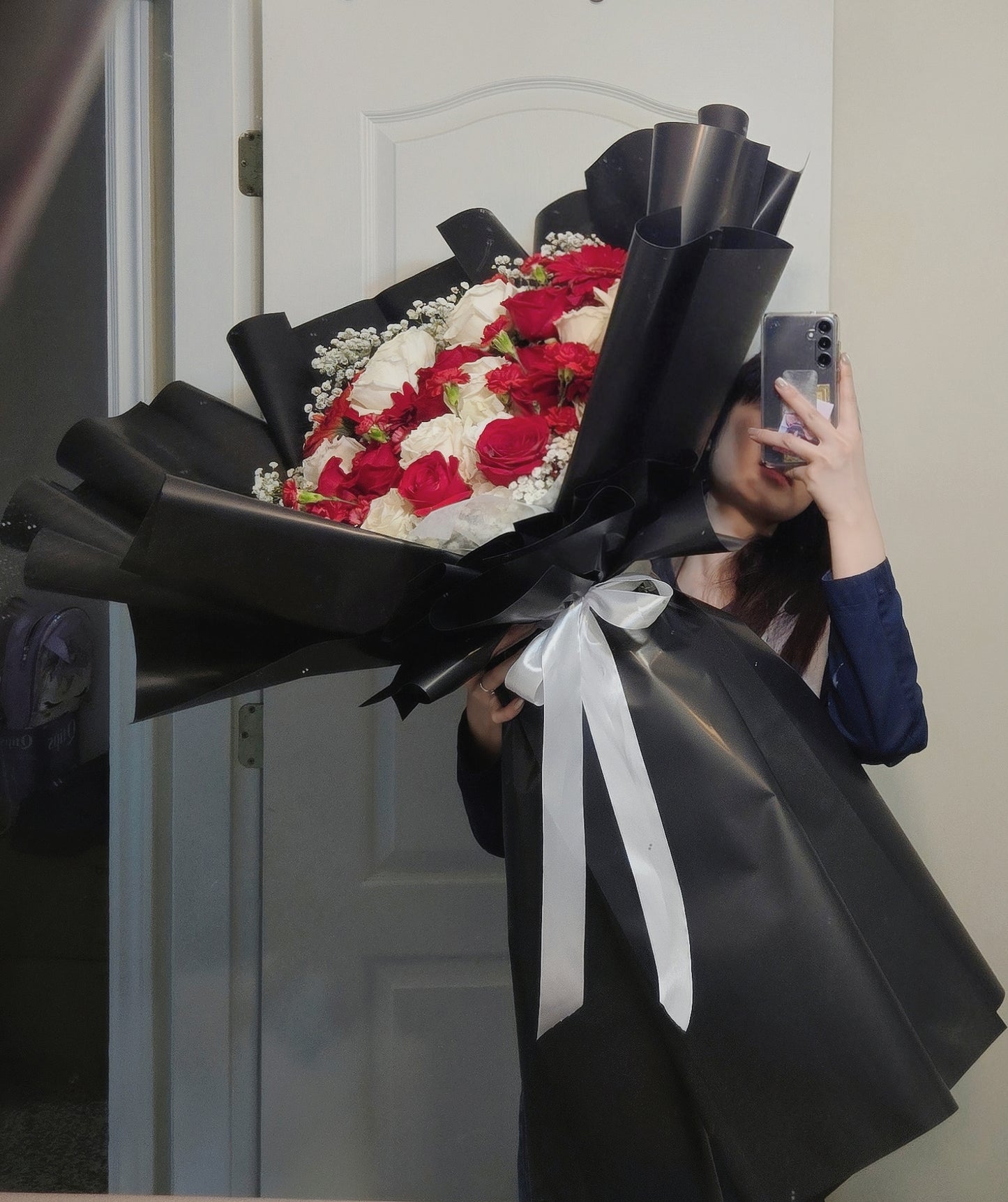Extra Large Red And White Bouquet
